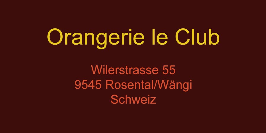 Orangerie le Club - Der schönste Swingerclub der Schweiz